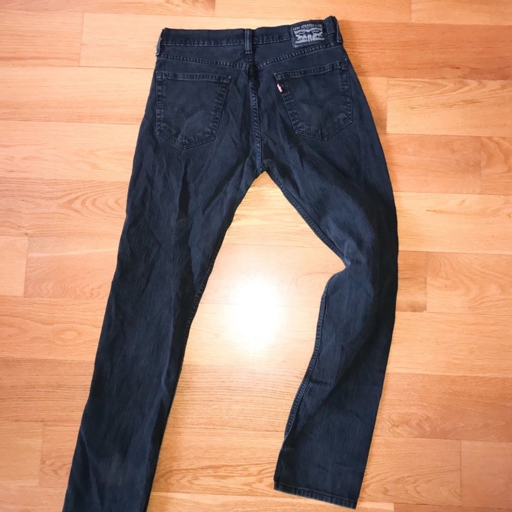 Levis 511 Black Jeans 33x32 Red tab slim stretch
